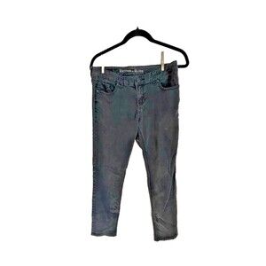 Rhythm in Blues Jeans Weathered Black Size 6 embroidered pockets